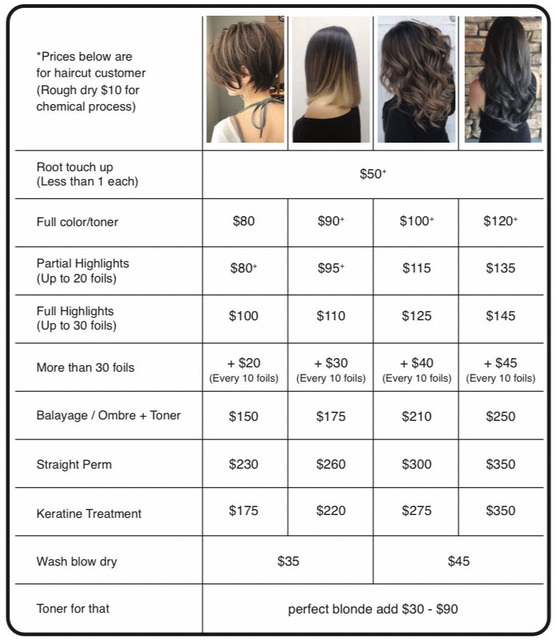 Hair Prices